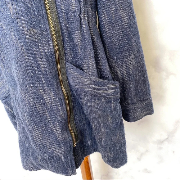 CAbi Washed Indigo Blue Adventure Anorak Jacket - Picture 4 of 11
